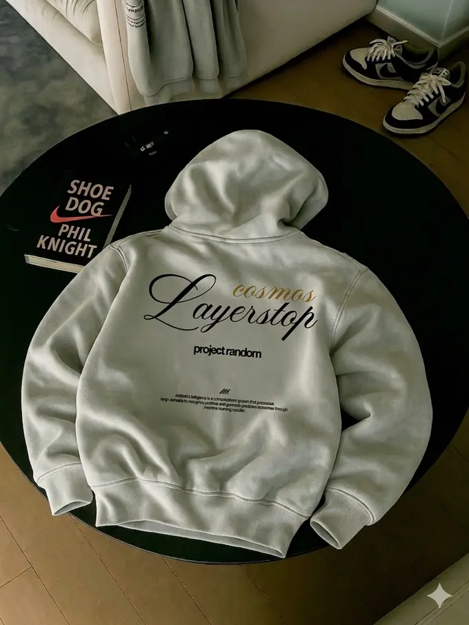 Layerstop Cosmos hoodie, flat-lay